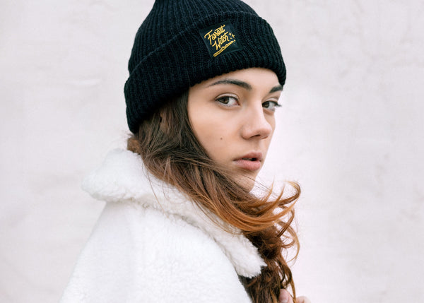 Knit Beanie with Forest Witch Label – Ello There Outdoors display picture 1
