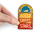 Mini Bigfoot Sleep Under the Stars Sticker