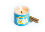 Lo-Fi Study Soy Handmade Candle with Playlist & Vinyl Magnet
