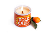 Folk Cabin Handpoured Soy Candle with Playlist & Vinyl Magnet