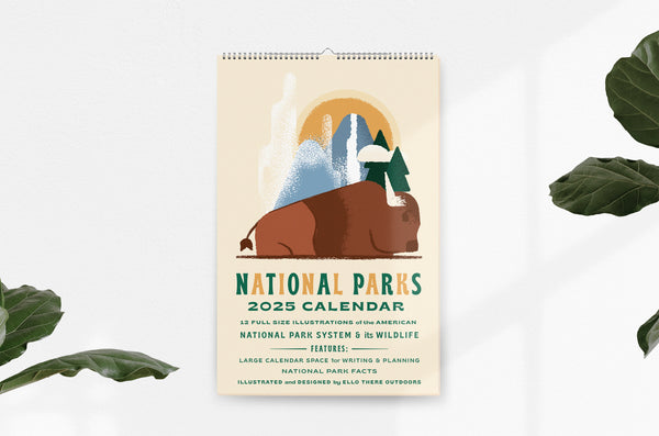 National Park Wildlife Calendar - 2025