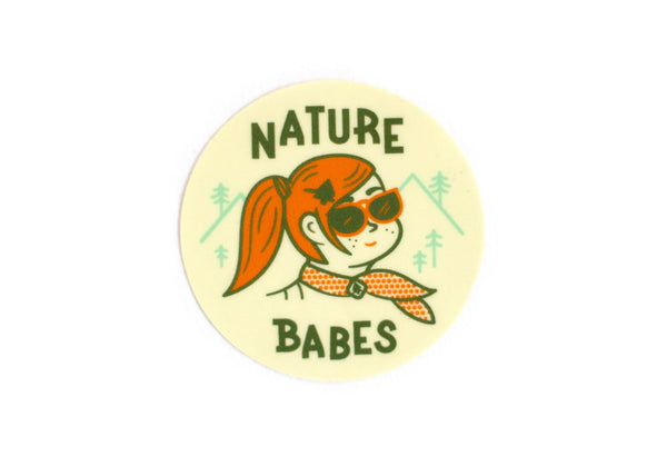 Nature Babes mini circle Vinyl Sticker