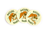 Nature Babes mini circle Vinyl Sticker