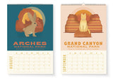 National Park Wildlife Calendar - 2024